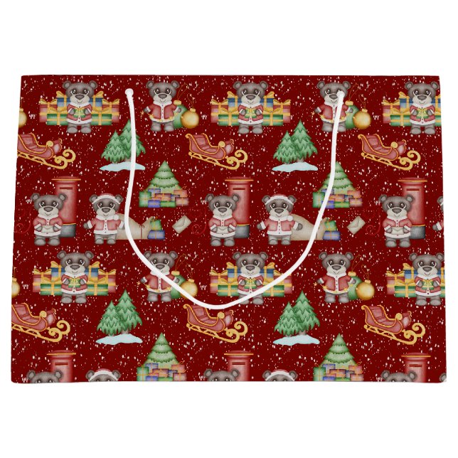 Julgräddmatta Festiva djur Björn (Framsidan)