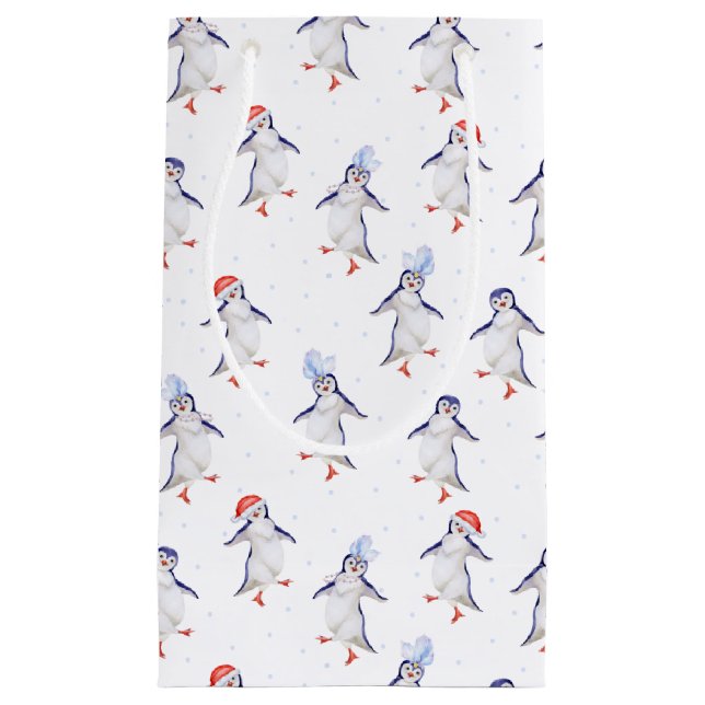 Julgräddningen Dancing Penguins Mönster Small Gift (Framsidan)