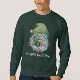 Julgräddnom med festlig vattenfärg lång ärmad tröja