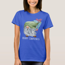 Julgräddnom med festlig vattenfärg t shirt