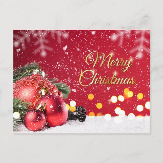 Julgräddskrubber, grus, kon helg vykort (Framsida)