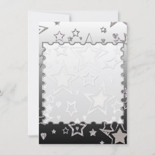 Julgradient glitter shine-konetti-stjärnor fu inbjudningar