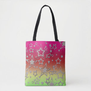 Julgradient glitter shine-konetti-stjärnor fu tygkasse