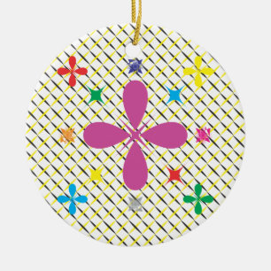 Julgrafik, Glad helg! Julgransprydnad Keramik