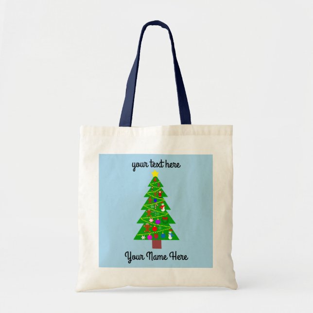 Julgran #1 Tote Bag Tygkasse (Framsidan)