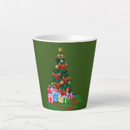 Julgran 2021 Grönt Latte Mugg