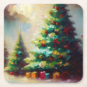 JULGRAN 2 UNDERLÄGG PAPPER KVADRAT