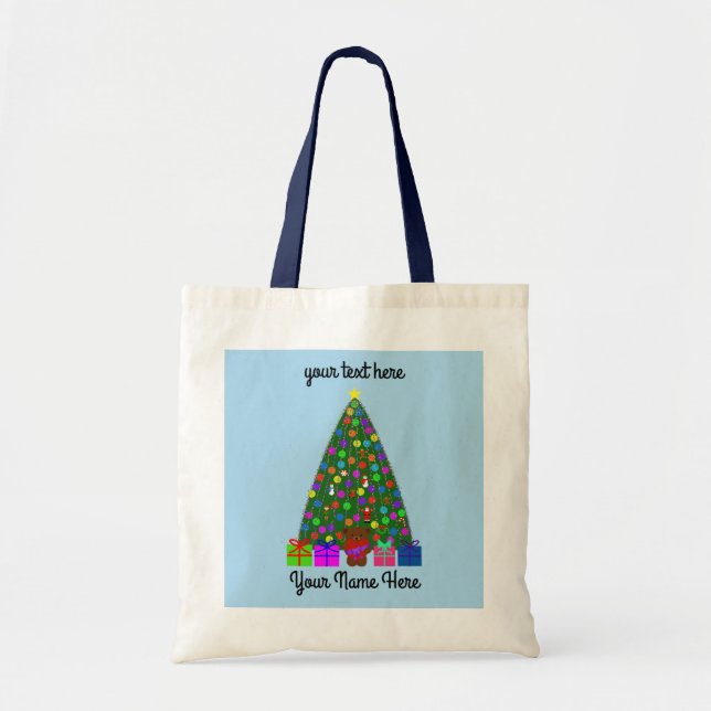 Julgran #3 Tote Bag Tygkasse (Framsidan)