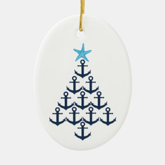 Julgran Anchor Nautical Julgransprydnad Keramik