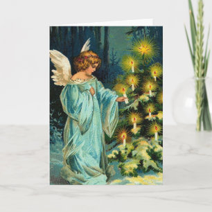 Julgran Angel Helgkort