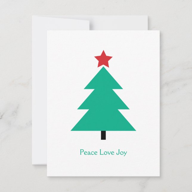 Julgran Anpassade Anteckningskort (Framsida)