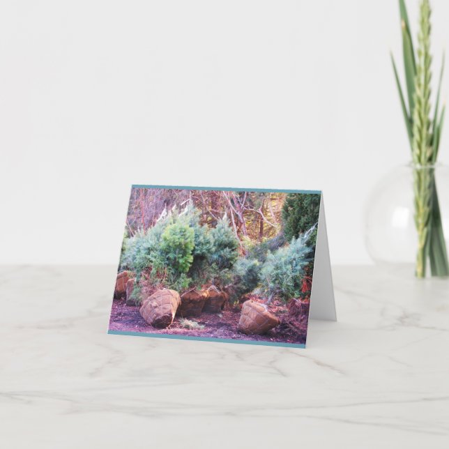 Julgran-anteckningskort Anteckningskort (Framsida)