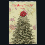 Julgran Art-året runt kalendern Kalender<br><div class="desc">Den här söt kalendern innehåller min originalgrafik av Julgranar på färgfulla vintagar, så det finns en roligt och söt Julgran att titta på varje månad! Dessa kalendrar är av hög kvalitet och livfulla. Du kan välja andra storlekar och andra alternativ om du vill. Denna unika kalender skulle ge en underbar...</div>