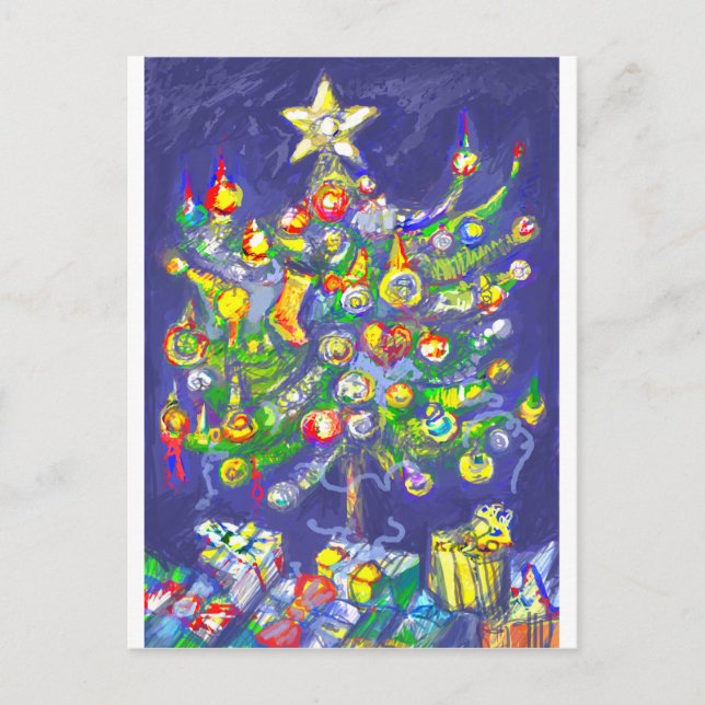 *Julgran av Albruno* Helg Vykort (Framsida)