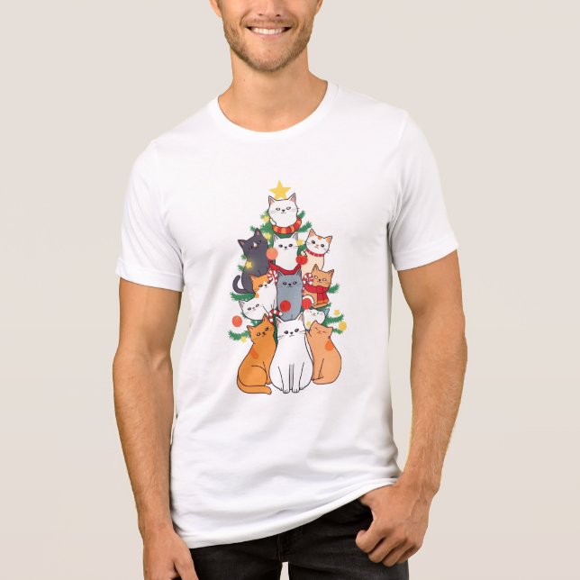 Julgran av katter av Sandra Boynton T Shirt (Framsida)