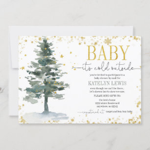 Julgran Baby Shower by Mail-inbjudan Inbjudningar