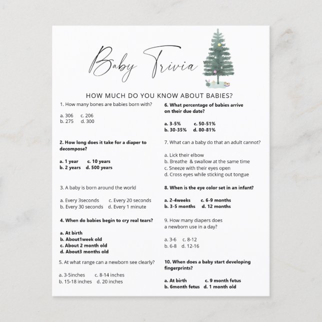 Julgran - Baby Trivia (Framsida)