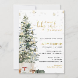 Julgran Babyshower-inbjudan Inbjudningar