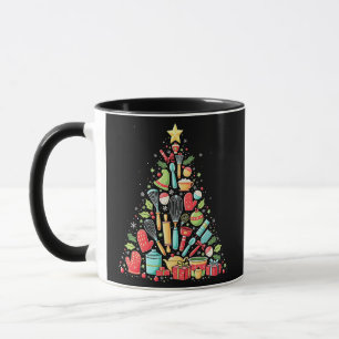 Julgran Baking Chef Cook Julafton Mugg