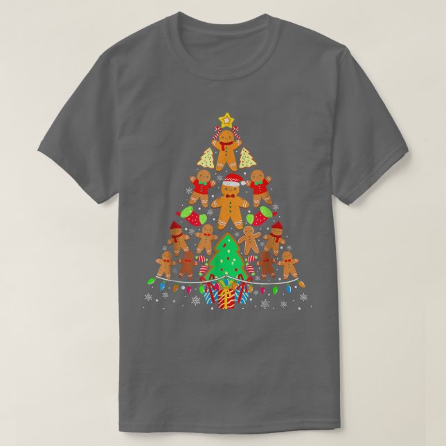 Julgran Baking Gingeregentligen Cookie T Shirt (Design framsida)