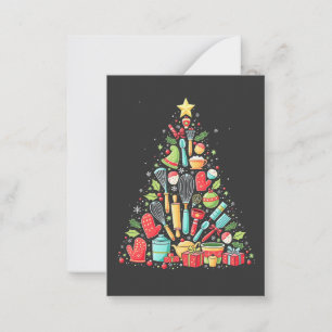 Julgran Bakning Kock Koka Xmas  Anteckningskort