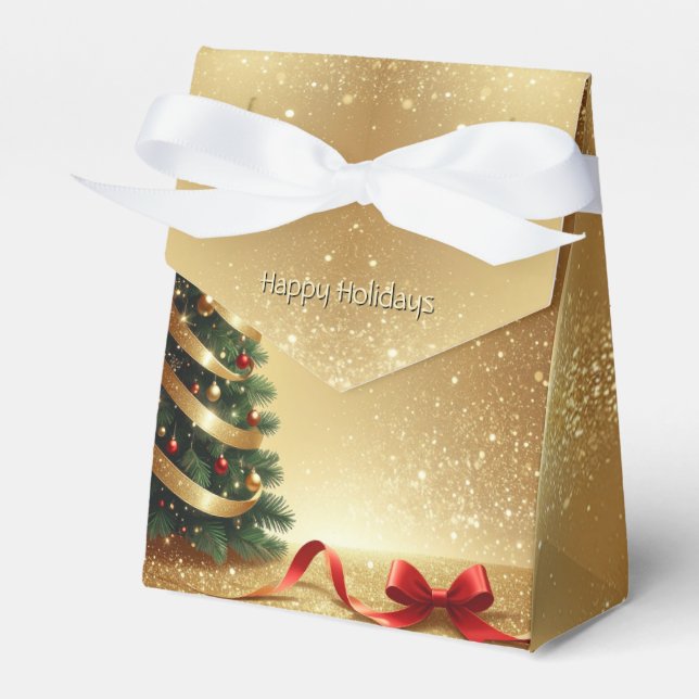 Julgran Band Jul Presenklåda Presentaskar (Framsidan Sidan)
