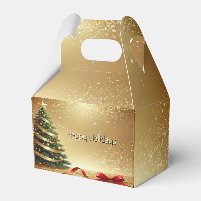 Julgran Band Julpresentlåda Presentaskar (Framsidan Sidan)