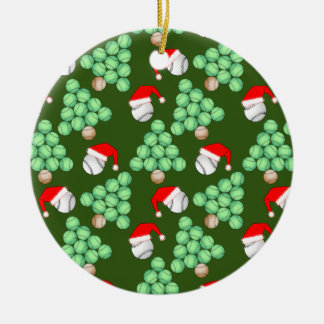 Julgran Baseball Santa Hats Julgransprydnad Keramik