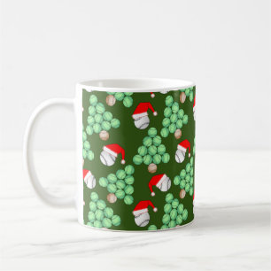 Julgran Baseball Santa Hats Kaffemugg