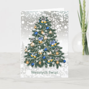 Julgran Baubles polska Helgkort