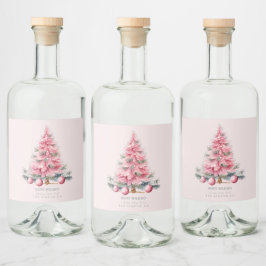 Julgran Baubles Spritflaskor Etikett