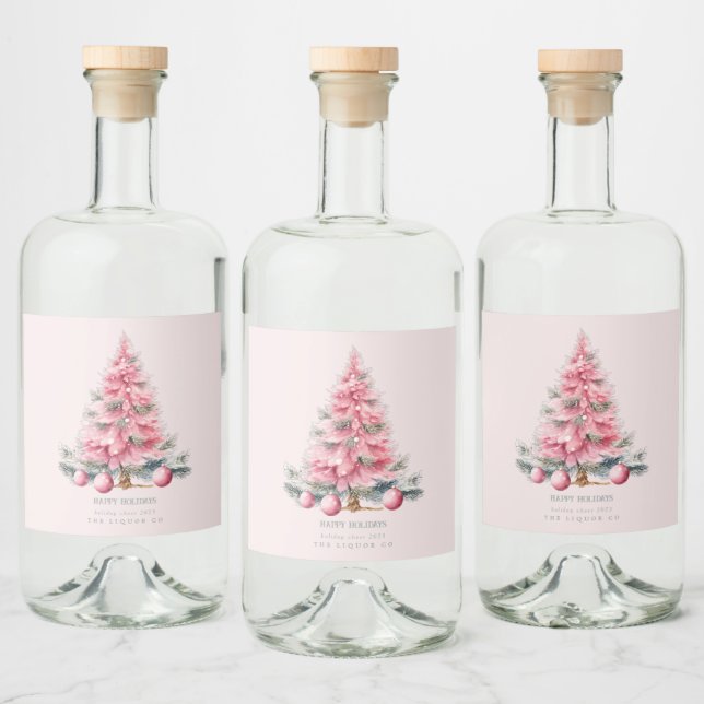 Julgran Baubles Spritflaskor Etikett (Flaskor)