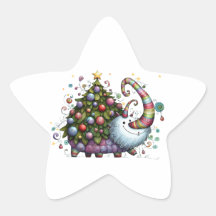 Julgran Beast Sticker