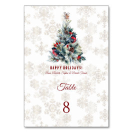 Julgran Berries Helgdag Önskemål Monogram Bordsnummer