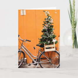 Julgran Bicycle Helgkort
