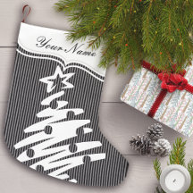 Julgran Black Stripe Modern Helgdag