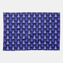 Julgran Blue Mönster Design