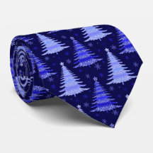 Julgran Blue Mönster Design