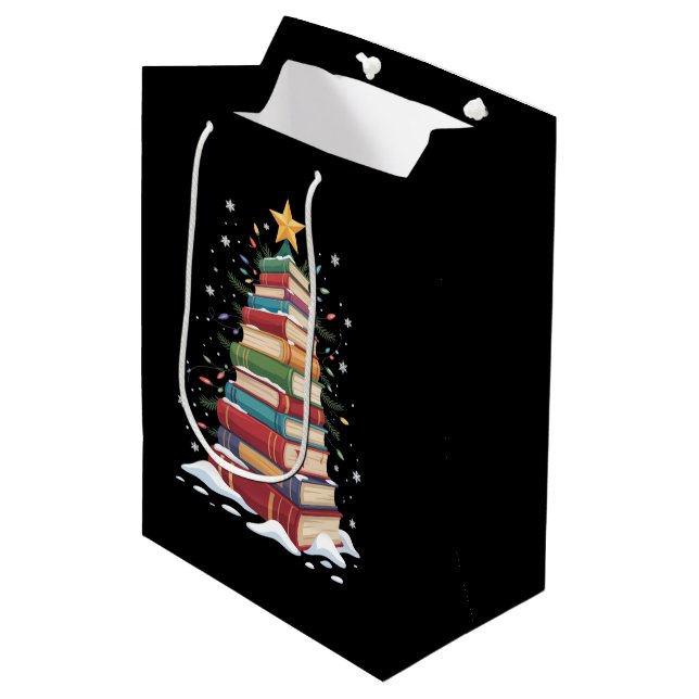 Julgran bok älskare lärare bibliotekarie bok (Framsidan Vinklad)