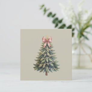 Julgran Bow Coquette Xmas Julkort