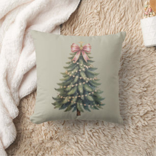 Julgran Bow Coquette Xmas Kudde