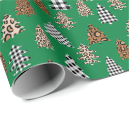 Julgran Buffalo Plaid grönt Presentpapper