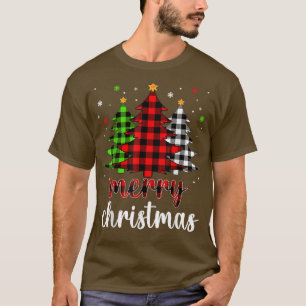 Julgran Buffalo Play Red White Grönt Julafton T Shirt
