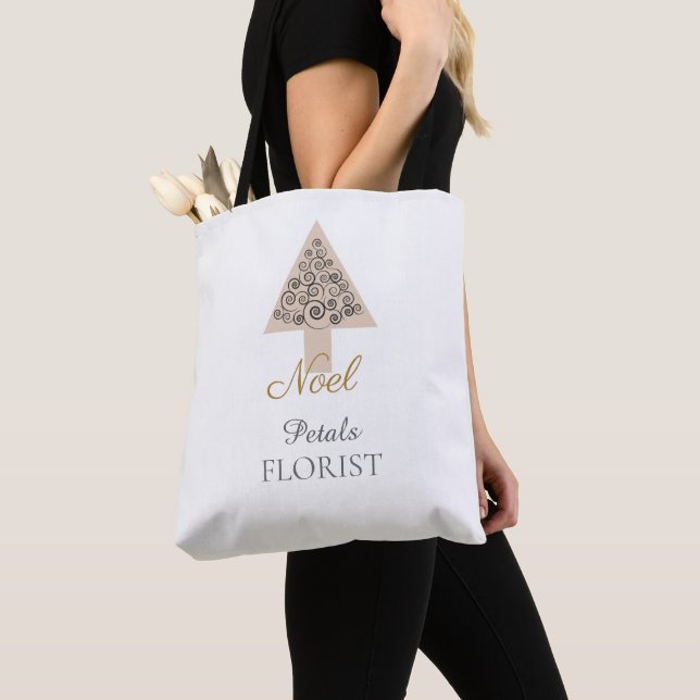 Julgran Butik Florist Varumärke, Noel     Tygkasse (Närbild)
