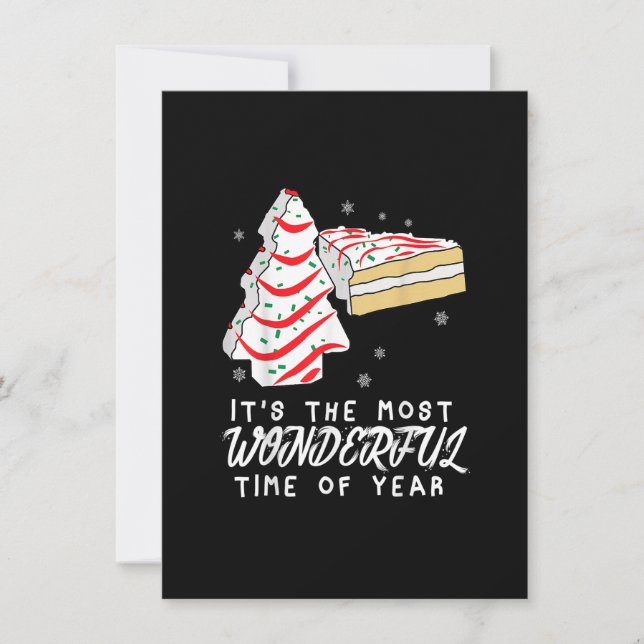 Julgran Cakes! Det är den mest underbara tiden Inbjudningar (Framsida)