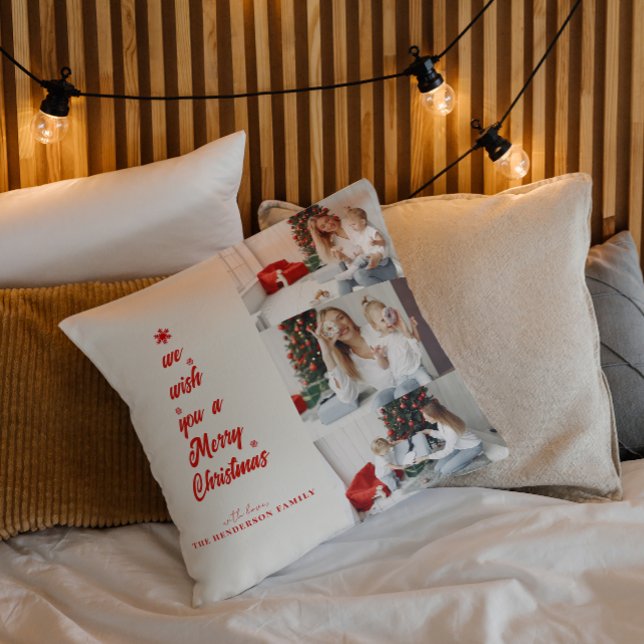 Julgran Calligrafi | Familjefoton Kudde (Skapare uppladdad)