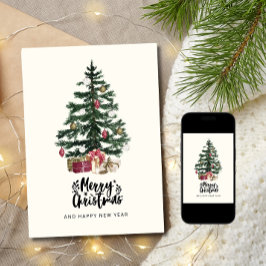 Julgran Card God jul Helgdagar Julkort