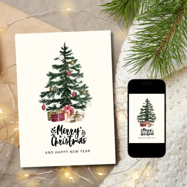 Julgran Card God jul Helgdagar Julkort (Skapare uppladdad)