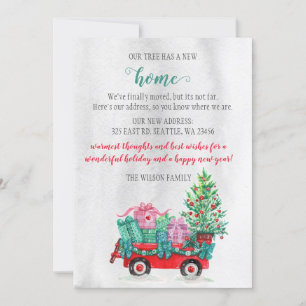 Julgran Cart Vi har flyttat Helgdagskort