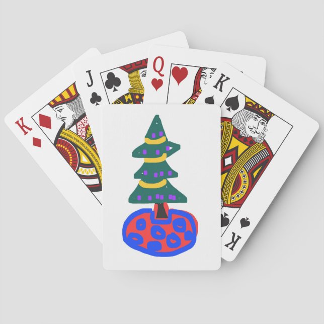 Julgran Casinokort (Baksidan)